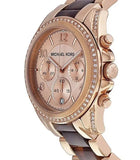 Michael Kors Blair Rose Gold Dial Two Tone Steel Strap Watch For Women - MK5859 Authentic Buy Shop Now