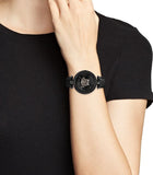 Versace Palazzo Empire Black Dial Black Leather Strap Watch for Women - VCO050017 Authentic Buy Shop Now