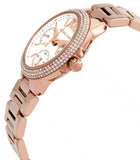 Michael Kors Camille Multifunction White Dial Rose Gold Steel Strap Watch For Women - MK6845 Authentic Buy Shop Now