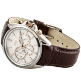 Hugo Boss Driver Quartz Silver Dial Brown Leather Strap Watch For Men - HB1512881 Authentic Buy Shop Now
