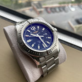 Breitling Colt Automatic 44mm Blue Dial Silver Steel Strap Mens Watch - A1738811/C906/173A Authentic Buy Shop Now