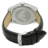 Emporio Armani Valente Black Dial Black Leather Strap Watch For Men - AR0643 Authentic Buy Shop Now