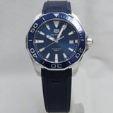 Tag Heuer Aquaracer Blue Dial Blue Rubber Strap Watch for Men - WAY111C.FT6155 Authentic Buy Shop Now