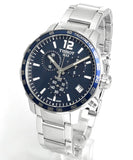Tissot Quickster Chronograph Blue Dial Watch For Men - T095.417.11.047.00 Authentic Buy Shop Now