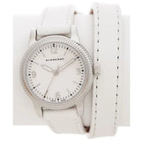 Burberry Utilitarian White Dial White Leather Strap Watch for Women - BU7846 Authentic Buy Shop Now