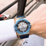 Maserati Potenza Automatic Skeleton Dial Blue Rubber Strap Watch For Men - R8821108035 Authentic Buy Shop Now
