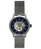 Maserati Epoca Automatic Skeleton Blue Dial Mesh Bracelet Watch For Men - R8823118002 Authentic Buy Shop Now