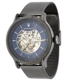 Maserati Epoca Automatic Skeleton Blue Dial Mesh Bracelet Watch For Men - R8823118002 Authentic Buy Shop Now