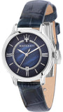 Maserati Epoca Blue Dial Blue Leather Strap Watch For Women - R8851118502 Authentic Buy Shop Now