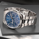 Maserati Competizione Chronograph Blue Dial Silver Steel Strap Watch For Men - R8853100013 Authentic Buy Shop Now