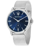 Maserati Epoca Blue Dial Silver Mesh Bracelet Watch For Men - R8853118006 Authentic Buy Shop Now