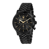 Maserati Epoca Chronograph Limited Edition Black Dial Black Steel Strap Watch For Men - R8873618020 Authentic Buy Shop Now