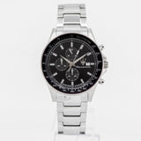 Maserati SFIDA Chronograph Black Dial Silver Steel Strap Watch For Men - R8873640015 Authentic Buy Shop Now