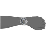 Diesel Mega Chief Chronograph Blue Dial Silver Steel Strap Watch For Men - DZ4465 Authentic Buy Shop Now