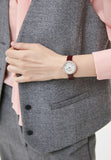 Emporio Armani Rosa Two Hand White Dial Red Leather Strap Watch For Women - AR11357 Authentic Buy Shop Now