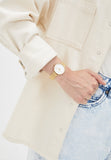 Michael Kors Pyper Quartz Mother of Pearl White Dial Gold Mesh Bracelet Watch For Women - MK4619 Authentic Buy Shop Now