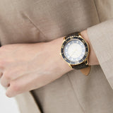 Michael Kors Runway Quartz Black Dial Brown Leather Strap Watch For Women - MK6979 Authentic Buy Shop Now