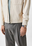 Emporio Armani Luigi Analog Beige Dial Two Tone NATO Strap Watch For Men - AR11212 Authentic Buy Shop Now