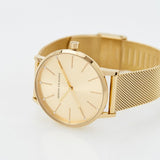 Armani Exchange Lola Analog Gold Dial Gold Mesh Strap Watch For Women - AX5536 Authentic Buy Shop Now