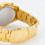 Guess Confetti Chronograph Rainbow Dial Gold Steel Strap Watch For Women - GW0483L4 Authentic Buy Shop Now