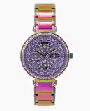 Guess Lily Analog Purple Dial Purple Steel Strap Watch For Women - GW0528L4 Authentic Buy Shop Now
