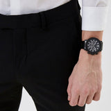 Guess Edge Chronograph Black Dial Black Steel Strap Watch For Men - GW0539G3 Authentic Buy Shop Now