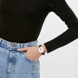 Fossil Jacqueline Multifunction Moonphase Mother of Pearl White Dial Green Leather Strap Watch for Women - ES5244 Authentic Buy Shop Now