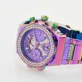 Guess Fusion Chronograph Purple Dial Purple Steel Strap Watch for Women - GW0552L4 Authentic Buy Shop Now