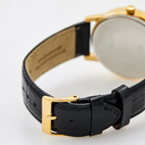 Guess Gadget Gold Dial Black Leather Strap Watch for Men - GW0570G1 Authentic Buy Shop Now