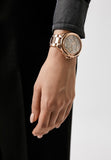 Michael Kors Camille Chronograph White Dial Rose Gold Steel Strap Watch For Women - MK7271 Authentic Buy Shop Now