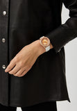 Michael Kors Harlowe Analog Rose Gold Dial White Leather Strap Watch For Women - MK2989 Authentic Buy Shop Now