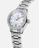 Tag Heuer Carrera Date Diamonds Mother of Pearl Dial Silver Steel Strap Watch for Women - WBN2414.BA0621 Authentic Buy Shop Now