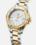 Tag Heuer Aquaracer Automatic Diamonds Silver Dial Two Tone Steel Strap Watch for Women - WBD2321.BB0320 Authentic Buy Shop Now
