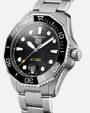 Tag Heuer Aquaracer Professional 300 Automatic Black Dial Silver Steel Strap Watch for Men - WBP201A.BA0632 Authentic Buy Shop Now