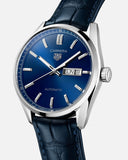 Tag Heuer Carrera Day Date Blue Dial Blue Leather Strap Watch for Men - WBN2012.FC6502 Authentic Buy Shop Now