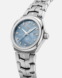 Tag Heuer Link Quartz Diamonds Blue Mother of Pearl Dial Silver Steel Strap Watch for Women - WBC1313.BA0600 Authentic Buy Shop Now