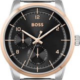 Hugo Boss Sophio Black Dial Silver Mesh Bracelet Watch for Men -1513961 Authentic Buy Shop Now