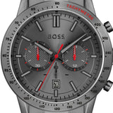 Hugo Boss Allure Chronograph Grey Dial Grey Steel Strap Watch for Men - 1513924 Authentic Buy Shop Now