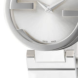 Gucci G Interlocking Silver Dial Silver Steel Strap Watch For Women - YA133503 Authentic Buy Shop Now