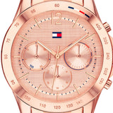 Tommy Hilfiger Haven Chronograph Rose Gold Dial Rose Gold Steel Strap Watch For Women - 1782197 Authentic Buy Shop Now