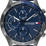 Tommy Hilfiger Bank Blue Dial Blue Rubber Strap Watch for Men - 1791721 Authentic Buy Shop Now