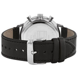 Tommy Hilfiger Legend Chronograph Black Dial Black Leather Strap Watch For Men - 1710565 Authentic Buy Shop Now
