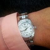 Tissot T Classic PR100 Watch Ladies White Dial Stainless Steel For Women - T049.210.11.017.00 Authentic Buy Shop Now