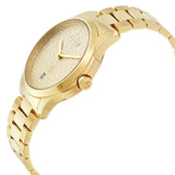 Gucci G Timeless Gold Dial Gold Steel Strap Watch For Women - YA126553 Authentic Buy Shop Now