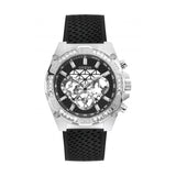 Guess Trophy Multifunction Black Dial Black Rubber Strap Watch for Men - GW0333G1 Authentic Buy Shop Now