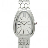 Bvlgari Serpenti Seduttori Quartz White Dial Silver Steel Strap Watch for Women - SERPENTI103141 Authentic Buy Shop Now
