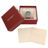 Salvatore Ferragamo F-80 Classic Green Dial Silver Steel Strap Watch for Men - SFDT02123 Authentic Buy Shop Now