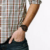 Fossil Machine Chronograph Black Dial Black Leather Strap Watch for Men - FS5586 Authentic Buy Shop Now