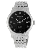 Tissot T Classic Le Locle Powermatic 80 Black Dial Silver Steel Strap Watch For Women - T41.1.483.53 Authentic Buy Shop Now
