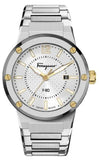 Salvatore Ferragamo F-80 Classic Silver Dial Silver Steel Strap Watch for Men - SFHY02922 Authentic Buy Shop Now